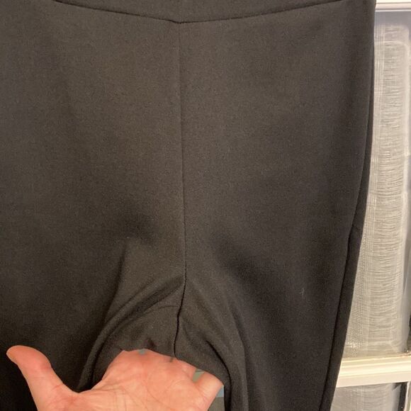 Cropped Flare Retro Style Black Pants - Picture 11 of 11